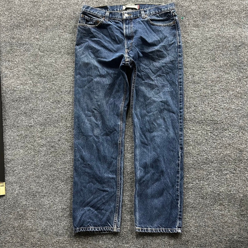 Levi's Jeans Mens Size 36 Blue 505 Regular Fit Straight Leg Cotton Denim Pants
